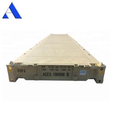Plataforma de contêineres de aço seco certificada CSC de 12 metros 40 pés com dimensões internas de 12192 x 2438 x 482 mm