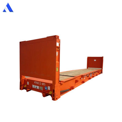 20ft 20ft 20 Flat Rack Flatrack Container Ocean Shipping Containers Tare Peso 2750KGS Piso 28mm Piso de madeira compensada