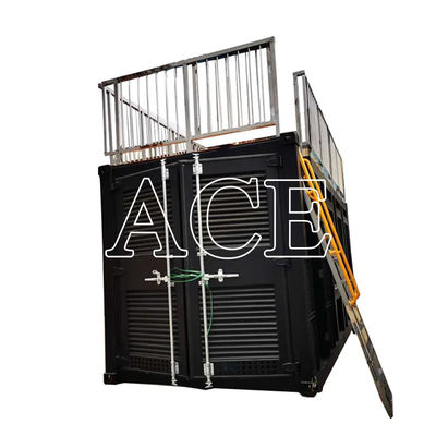 40ft Container de navegação piscina exterior com estrutura durável Corten-A e piso de compensado