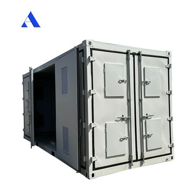 Container de equipamento de lado aberto de 20 pés com sistema de armazenamento de baterias de energia