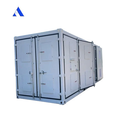 Container de equipamento de lado aberto de 20 pés com sistema de armazenamento de baterias de energia