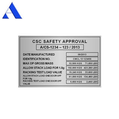 Placa CSC de aço inoxidável para peças de contentores de 20' e prevenção da corrosão em contentores de transporte ISO