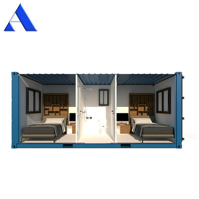 Casa de contêiner de luxo pré-fabricada feita sob medida Design flexível com janela de alumínio e contêiner de transporte de 20 pés