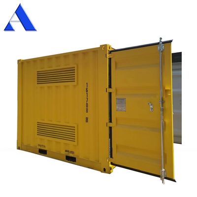 10ft Grelha de aço em conjunto piso ventilado persiana recipiente seco para mercadorias perigosas armazenamento contêineres de transporte