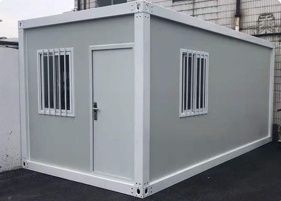 1 porta 3m 6m 7m comprimento rápido feito fácil construção montagem 20ft Flat Pack Container House escritório com banheiro e chuveiro opcionais