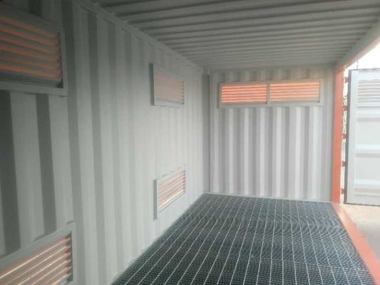 Portão lateral abertura 20ft 20ft mercadorias perigosas armazenamento químico Container de transporte com 2700L Bund Cap e 31 cbm Capacidade
