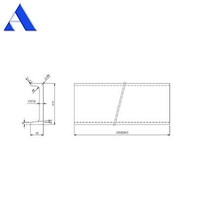 12 mm RCP Corner Post Container de Envio Peças sobressalentes e acessórios com revestimento Zinc Shop Primer