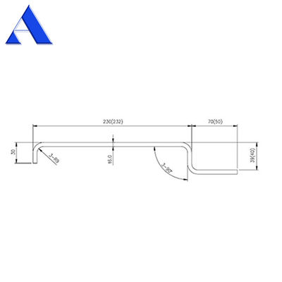 12 mm RCP Corner Post Container de Envio Peças sobressalentes e acessórios com revestimento Zinc Shop Primer