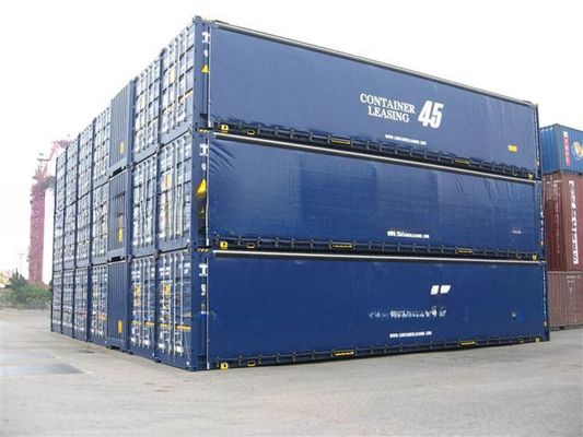 12192 x 2550 x 2896 mm Cubo alto Container de 40 pés com porta lateral de cortina de PVC