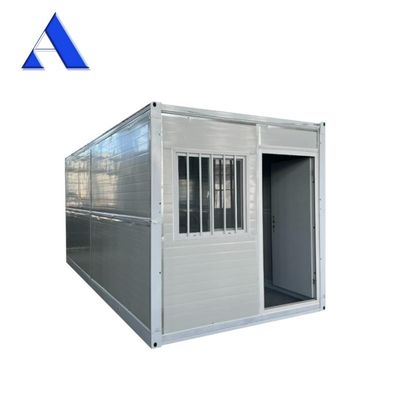 Instalação rápida dobrável dobrável 20ft 6m rack plano Container de armazenamento casa com painel de sanduíche