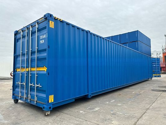 108 CBM Capacidade Portão duplo de 6 mm Piso de aço 2591mm Largo Trailer e Ferroviária 53ft Longo 53 Feet Container de transporte