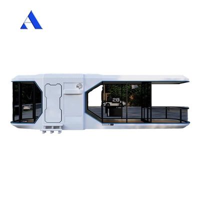 2024 Prefab Luxury Modular Moderno Apple Cabin Space Capsule Container House Maison Capsule Spatiale para Mgo Board e piso de PVC