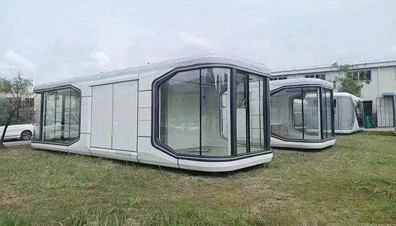 2024 Prefab Luxury Modular Moderno Apple Cabin Space Capsule Container House Maison Capsule Spatiale para Mgo Board e piso de PVC
