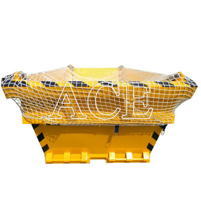 13' CortenA Container de descarte de resíduos de perfuração offshore de aço para eliminação ecológica conforme com a DNV2.7-1