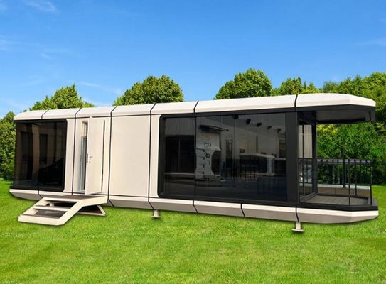 2024 Prefab Luxury Modular Moderno Apple Cabin Space Capsule Container House Maison Capsule Spatiale para Mgo Board e piso de PVC
