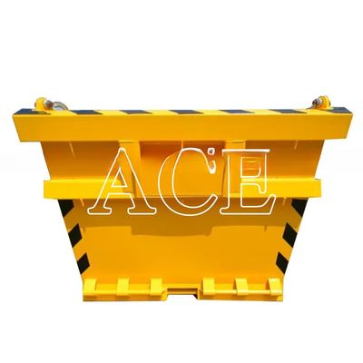 13' CortenA Container de descarte de resíduos de perfuração offshore de aço para eliminação ecológica conforme com a DNV2.7-1