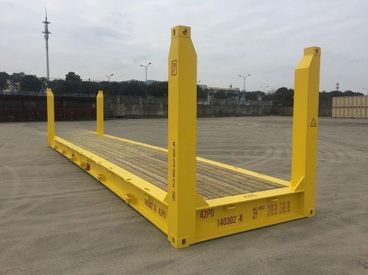 70 m2 Capacidade 40' Post de canto fixo Flat Rack Flat Rack Container de transporte 500KGS Max Peso Bruto