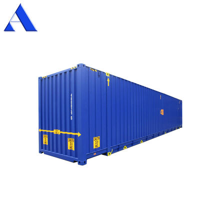 48 pés de altura cubos de carga seca contêineres de embarque peso bruto máximo 30480KGS peso de empilhamento admissível 192000KGS aço corten