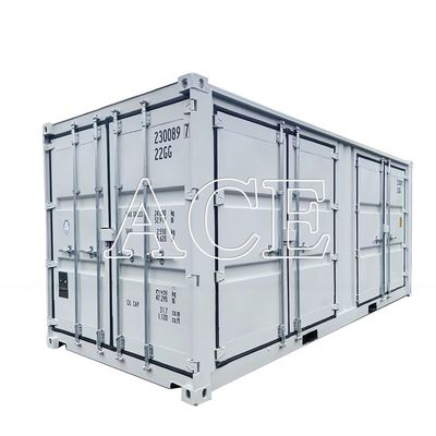 21 toneladas de carga útil 20 pés de lado aberto Container de carga seca com portas de vários lados e material resistente à corrosão