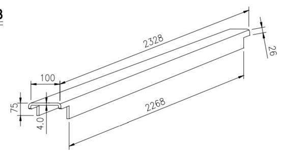 Peças sobressalentes de contêineres de navegação Feixe de suporte inferior aço corten 4,0 mm 4,5 mm Container Cross Member para peças de contêineres