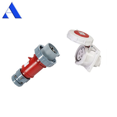Conector e tomada elétrica de plástico industrial para peças sobressalentes de recipientes Reefer Voltagem nominal 400V