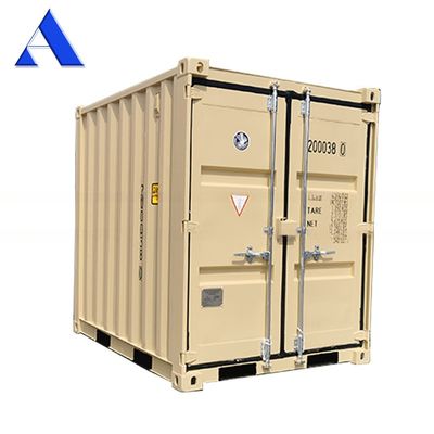 6ft x 8ft Containers de transporte de carga Containers de armazenamento seco Dimensões externas 1960 x 2438 x 2591 mm Armazenamento de carga portátil