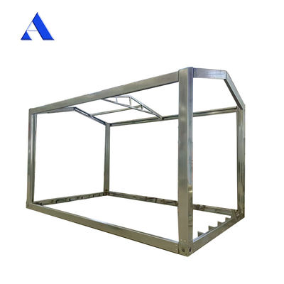 Quadro de aço de estilo industrial para 6 x 3 x 2,8 m Flat Pack Galvanizado Modulo de contêiner de transporte de aço leve pré-fabricado