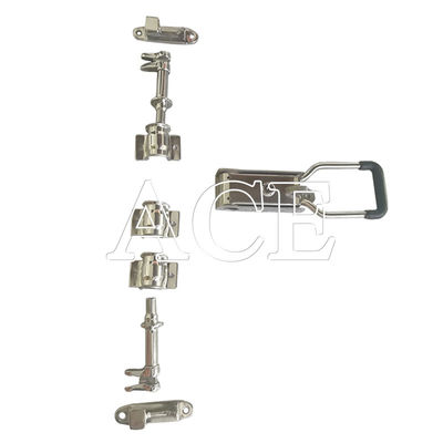 304 Peças de carroceria de caminhão de aço inoxidável conjunto completo de 22 mm tubo polido porta de porta de contêiner de caminhão para comprimento de vara de bloqueio personalizado