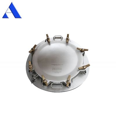 Peças sobressalentes e acessórios para contêineres de transporte de tanques ISO 500 mm Montagem de manlid de perfil baixo com válvula de entrada de ar de 1,5 '' BSP