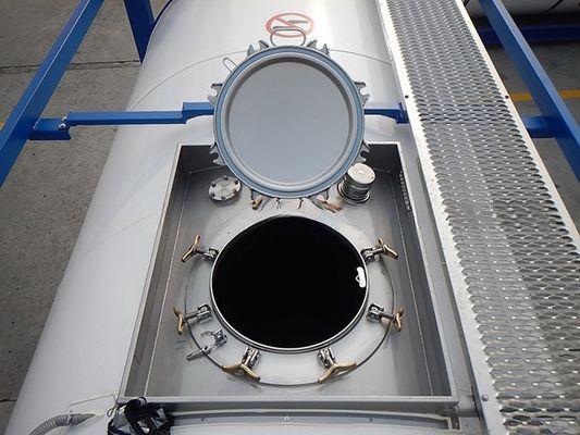 Peças sobressalentes e acessórios para contêineres de transporte de tanques ISO 500 mm Montagem de manlid de perfil baixo com válvula de entrada de ar de 1,5 '' BSP