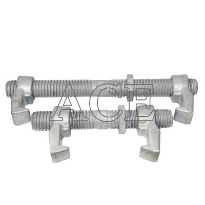 Aço forjado 260mm 380mm Lashing Twist Locks Double Clamp ISO Container de transporte marítimo Ponte de montagem Container Lashing Equipamento