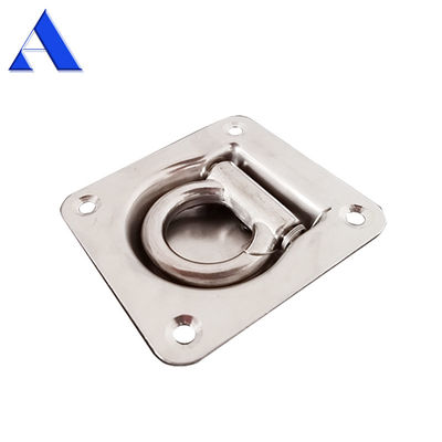 2000KN M.B.L Compressão de aço inoxidável piso montar corda Acessórios de carro e caminhão Lashing Tie Down D Corda anel para pesado-duty
