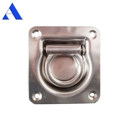 2000KN M.B.L Compressão de aço inoxidável piso montar corda Acessórios de carro e caminhão Lashing Tie Down D Corda anel para pesado-duty