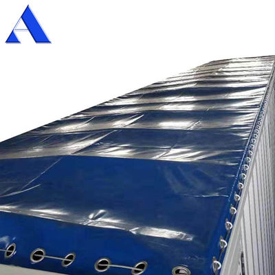 650g/m2 Cobertura de lonas revestidas de densidade para tamanho personalizado 20ft 40ft Contêineres de topo aberto em padrão revestido