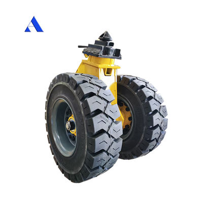 Rolamentos de pneus de borracha moldeados resistentes e duráveis para transporte de contentores H x L 550 X 500MM