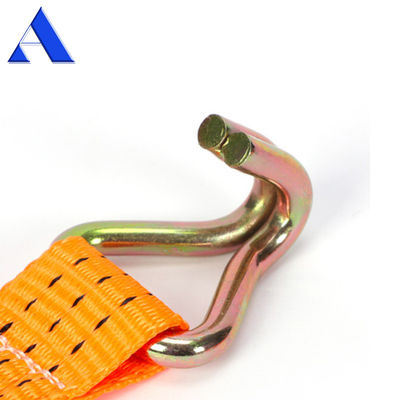 3-10m de comprimento Double J Hook Polyester Chave Retrátil Conjunto para substituição / reparação finalidade Tie Down Strap