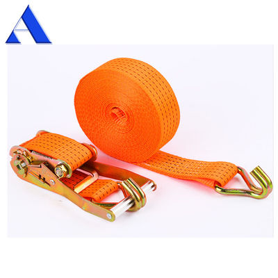 1.5 a 10 toneladas Cinturão de carregamento Ratchet Tie Down Strap Container Cinturão de carregamento de acordo com as exigências e comprimento personalizado