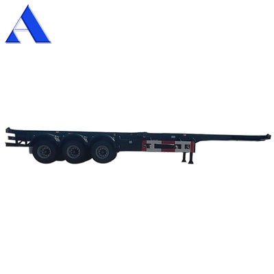 Caminhão Trailers 40ft Container de transporte de aço Semi-trailers 3 eixos Esqueleto Quadro de transporte Chassis para carregamento de carga