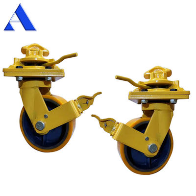 Cinza 4pcs por kit 8 polegadas Roda única Universal Roda de freio 3T 5T ISO Container de transporte Rodagens de castor para em casa
