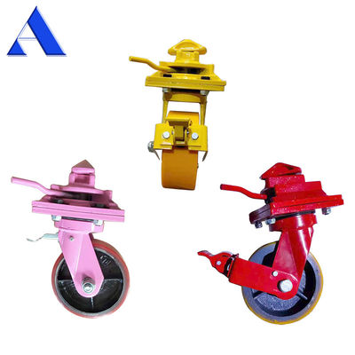 Cinza 4pcs por kit 8 polegadas Roda única Universal Roda de freio 3T 5T ISO Container de transporte Rodagens de castor para em casa