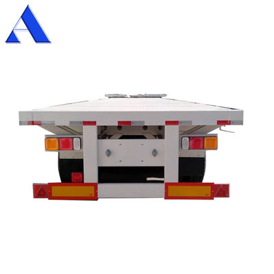 Blocos de torção 4 conjuntos/12 conjuntos 3 eixos Container de transporte de aço pesado Quadro plano Semi-reboques para transporte