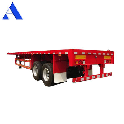 Blocos de torção 4 conjuntos/12 conjuntos 3 eixos Container de transporte de aço pesado Quadro plano Semi-reboques para transporte
