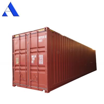 Container de embarque de porta lateral aberta de 40 pés com placa CSC de cilindro hidráulico elétrico e capacidade de 76,4 CBM