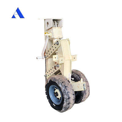 15tons 30tons 4pcs Rubber Super Shipping Container Lifting Caster with Twistlock Edifício de escritórios Projetos de modernização em cinza