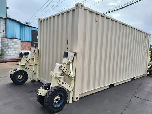 15tons 30tons 4pcs Rubber Super Shipping Container Lifting Caster with Twistlock Edifício de escritórios Projetos de modernização em cinza