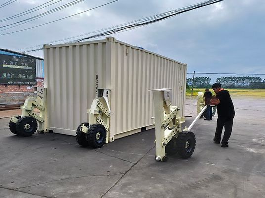 15tons 30tons 4pcs Rubber Super Shipping Container Lifting Caster with Twistlock Edifício de escritórios Projetos de modernização em cinza