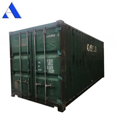 Carga de estoque chinês digna de 20 pés Containers usados Dimensões internas 5.899 x 2.352 x 2.393M 10 anos ao redor