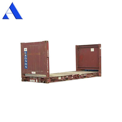 Aço Corten 20ft 40ft Containers usados de rack plano piso de segunda mão contraplacado ou aço