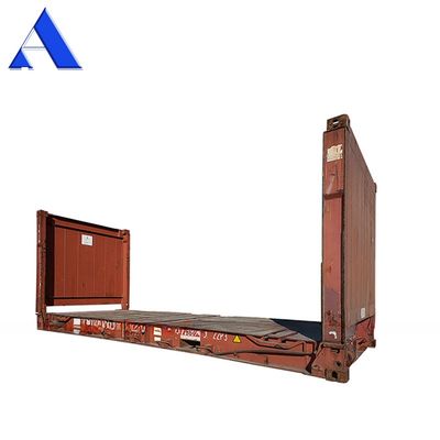 Aço Corten 20ft 40ft Containers usados de rack plano piso de segunda mão contraplacado ou aço