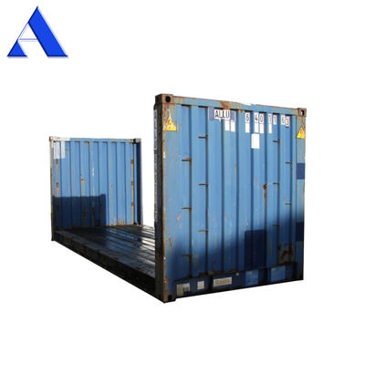 Aço Corten 20ft 40ft Containers usados de rack plano piso de segunda mão contraplacado ou aço